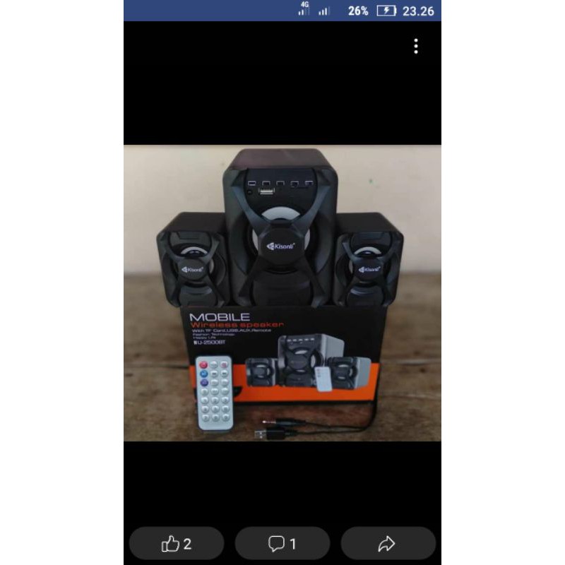 Speaker bluetooth kisonli