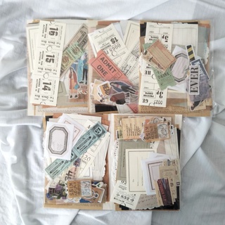 Image of journaling kit vintage aesthetic series paper bundle mail kit - penpal kit