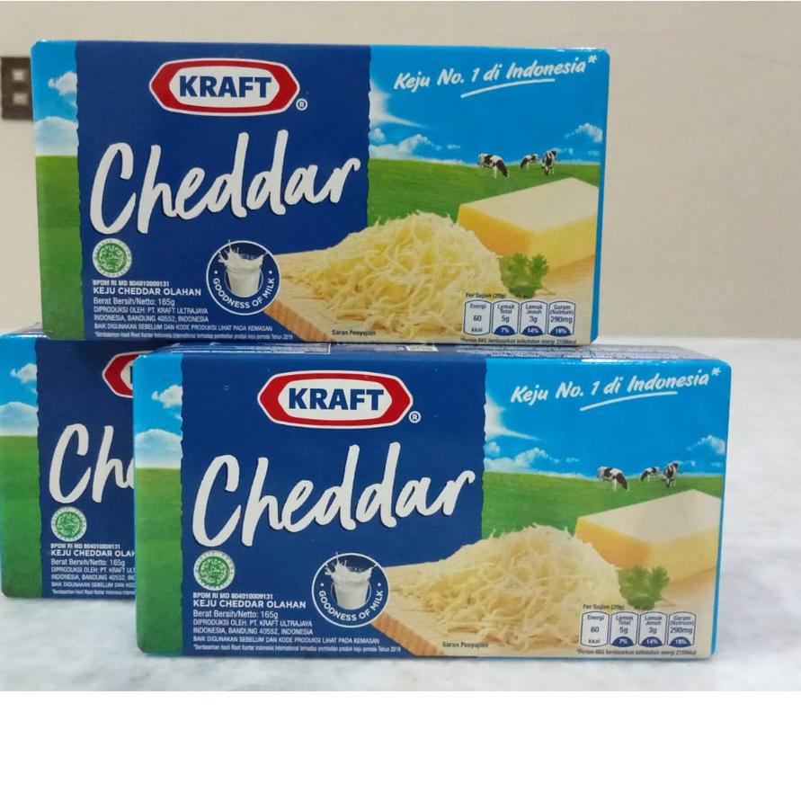

Kekinian Cheese Keju Cheddar Kraft 165 GR Processed Cheddar Cheese