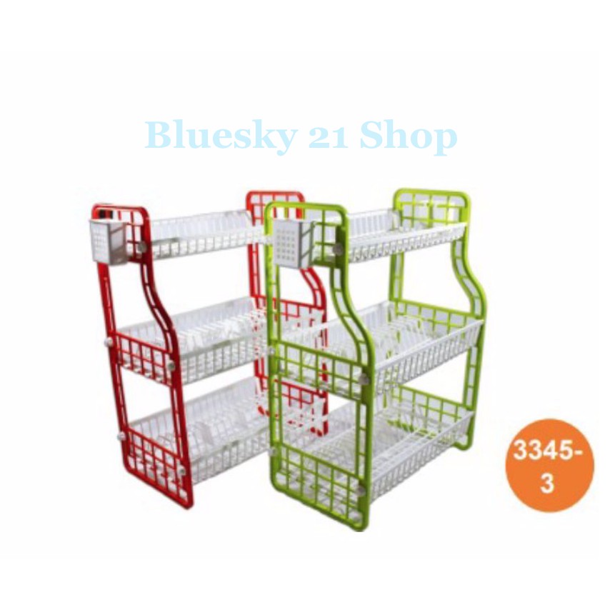 RAK PIRING PLASTIK 3 SUSUN MASTER CHEF 3 SUSUN 3345-3 DX LUCKY STAR RAK PIRING PLASTIK MINIMALIS