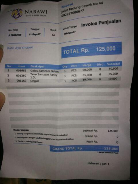 Teko Fancy Air Zam Zam 1.5 Liter