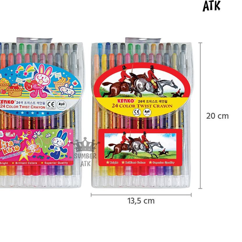 

PROMO 11.11 KODE-491 Crayon Putar Twist Kenko 12 DAN 24 WARNA COLOR TWIST CRAYON (PVC BAG) - 1 Set