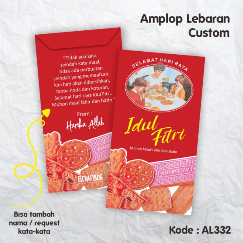 

amplop lebaran custom | amplop lebaran foto | amplop lebaran unik