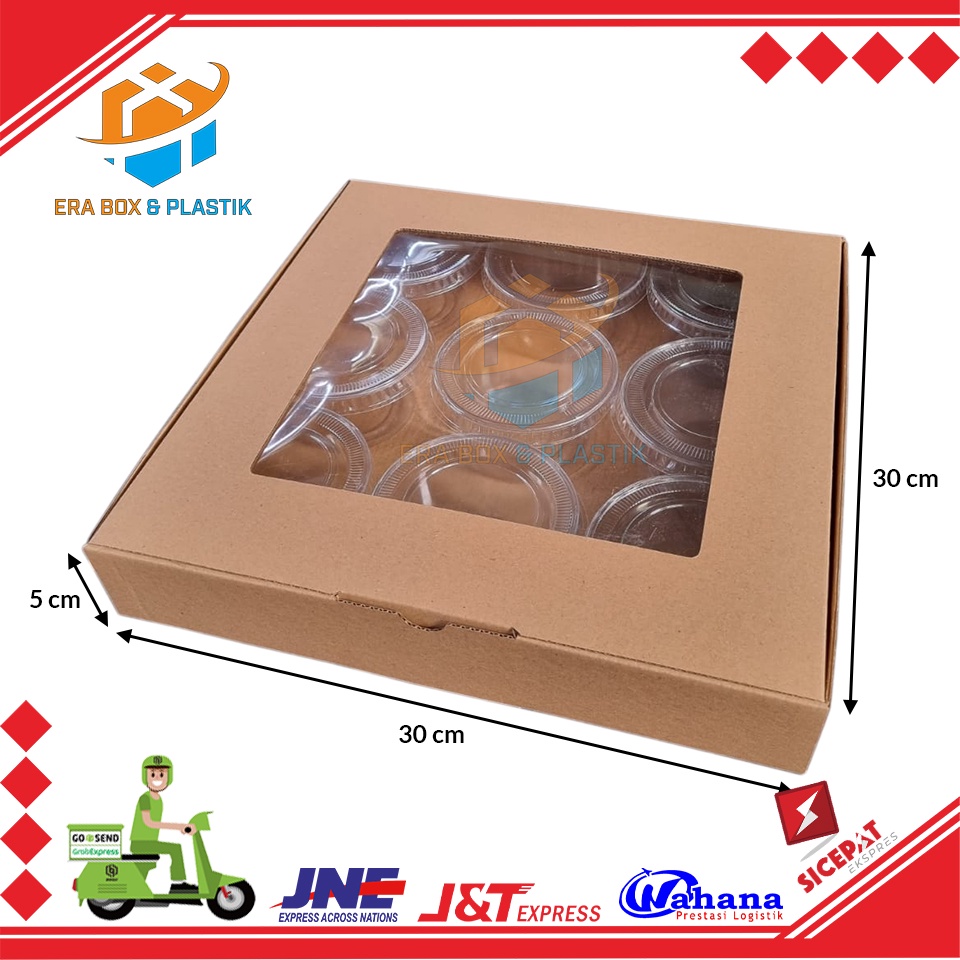 

Kardus Box Pizza Serbaguna | Karton Die Cut | Uk. 30x30x5 cm