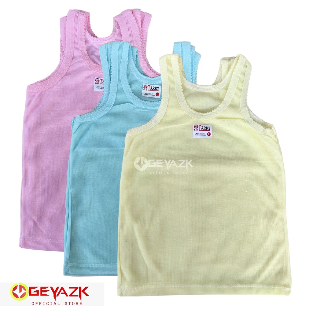 6 Pcs Singlet Anak Laki Dan Perempuan  Kusus Warna Tanpa Bolong Bolong