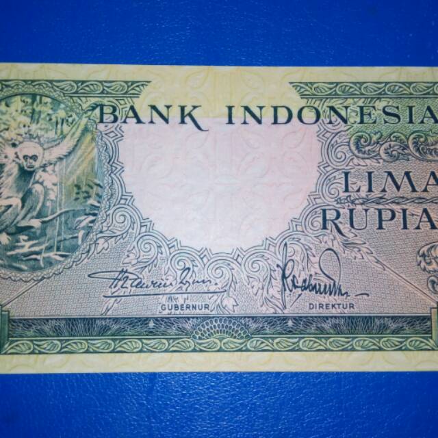 Uang Lama / Uang Kuno 5 Rupiah 1957