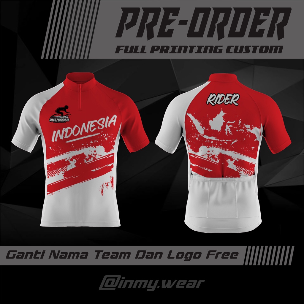 JERSEY GOWES INDONESIA ROADBIKE CUSTOM