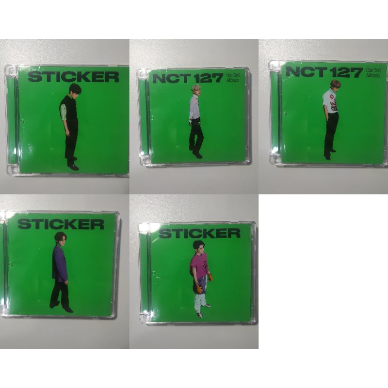 ALBUM ONLY NCT 127 JEWEL CASE STICKER MEMBER TAEYONG JUNGWOO HAECHAN YUTA TAEIL