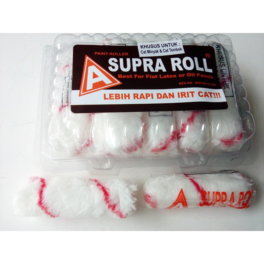 

BULU - KUAS ROL KAPAL BUSA SUPRA 4" 1PAK ISI 10ROLL