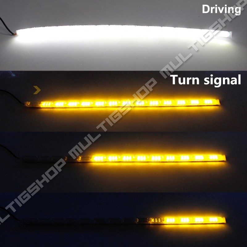 1Set DRL LED Alis 12v 50cm Kristal Sein Running