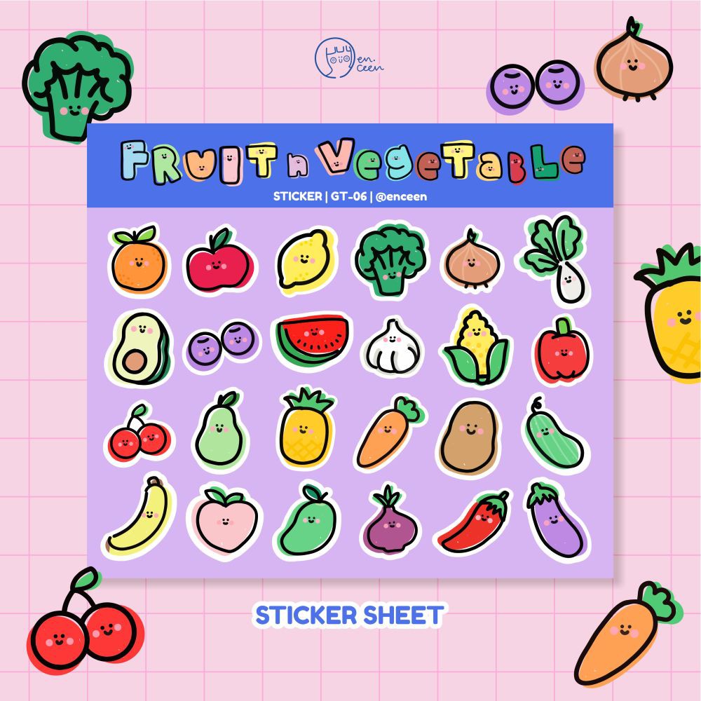 

ENCEEN Sticker Sheet - Stiker Kiss Cut