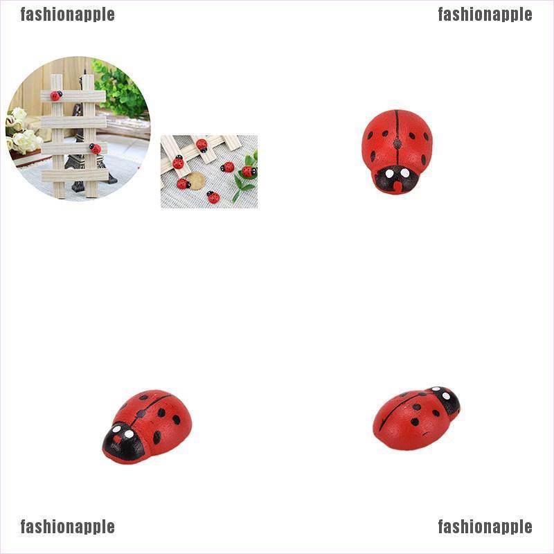 Shakang 10Pcs Ornamen Gantung Desain Ladybird untuk Dekorasi Dinding Rumah / Outdoor