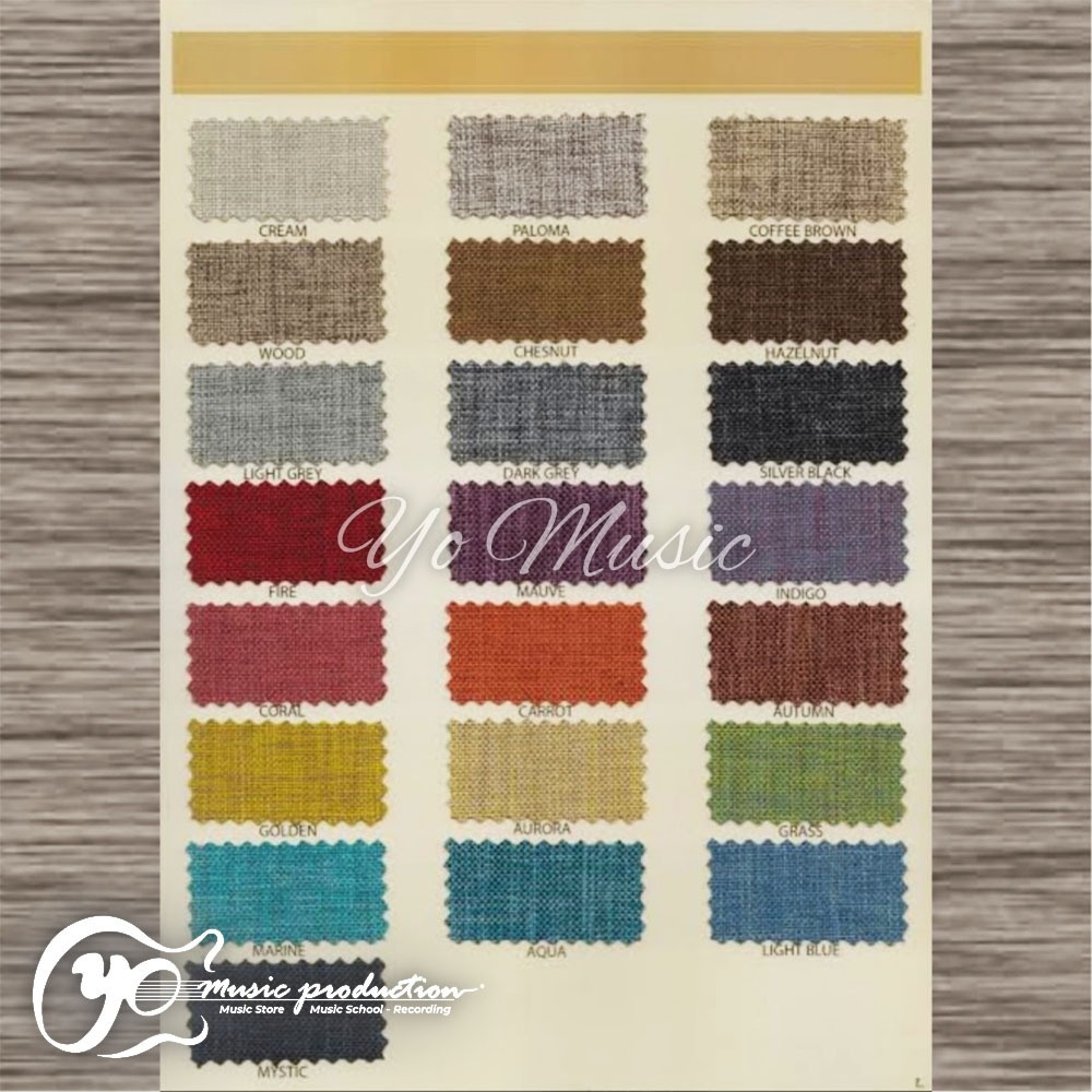 Kain Peredam Jepang Corak Motif Daphnie Garis Putih Banyak Warna Original