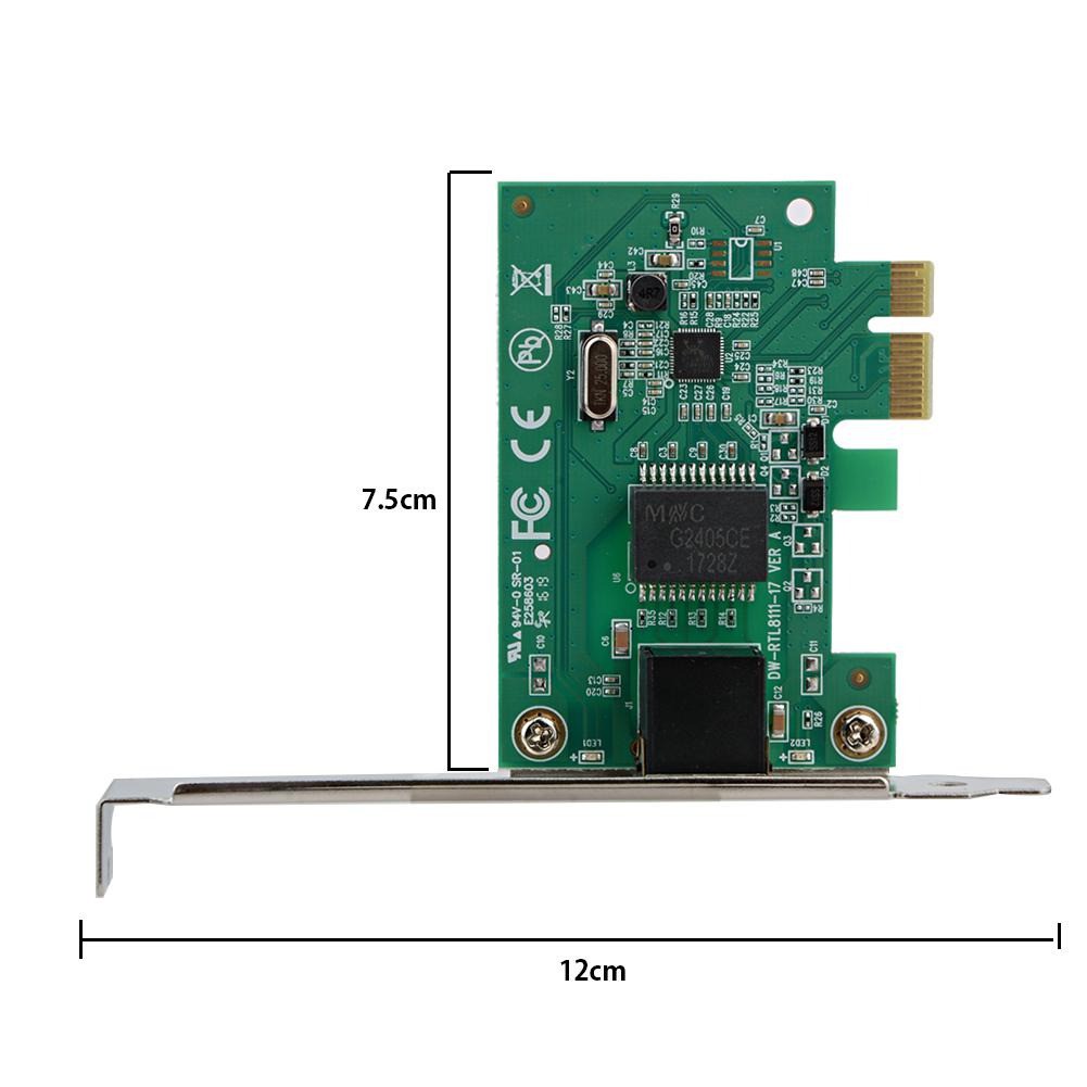 Pci express x1 netline rj45 1 port gigabit ethernet network adapter MNC - Pci-e lan 1 slot 1000Mbps