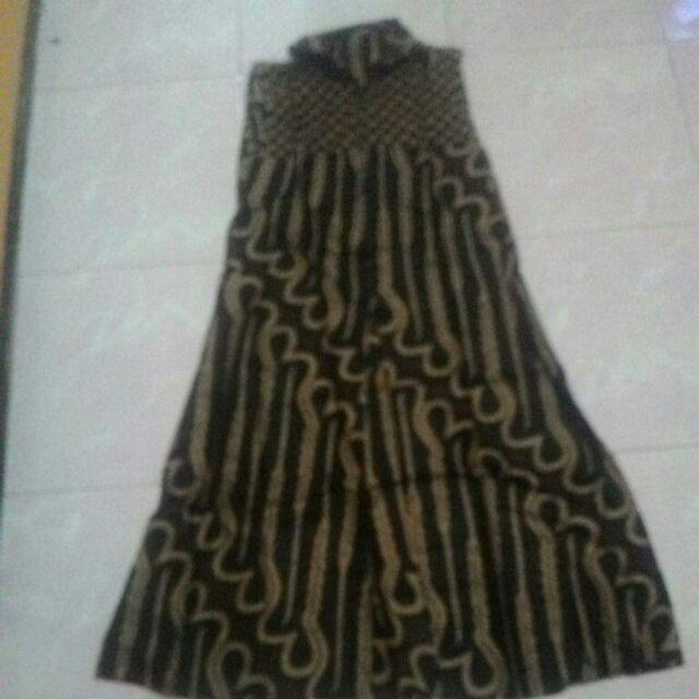 Maxi Cardi Genes Batik Parang Ireng Rompi Panjang Outerwear