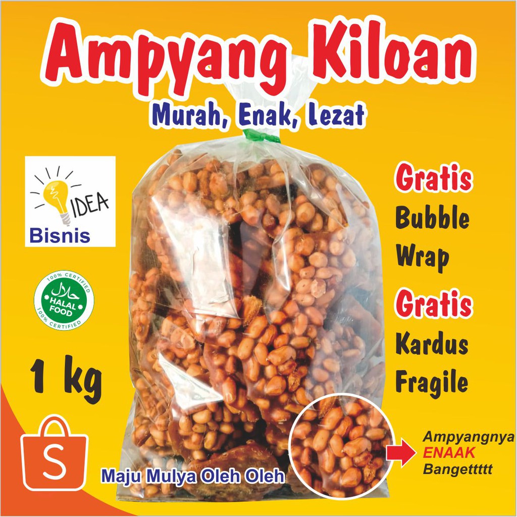 

Ampyang Jahe 1kg Kualitas Premium / Ampyang Kacang Gula Jawa / Khas Solo Gula Kacang Ampyang Kiloan