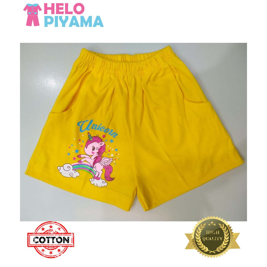 Helo Piyama - Celana Pendek / Hot Pants Anak Cewek Aneka Karakter