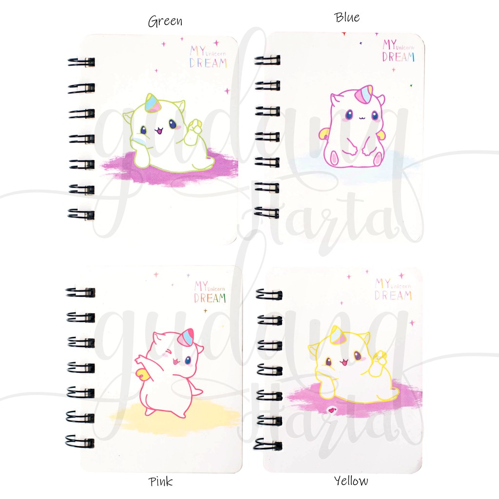 

Notebook Spiral Mini Chubby Unicorn Buku Catatan Lucu Notes Unik GCC 308044