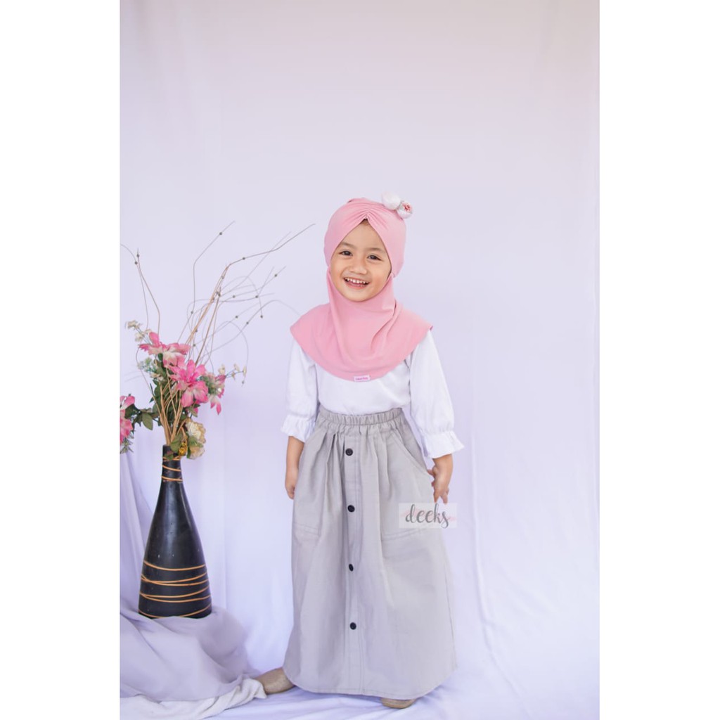 Rok Anak Lucu 1y - 10y  : Sheya &amp; Button Pocket ( 26 warna ) TERMURAH