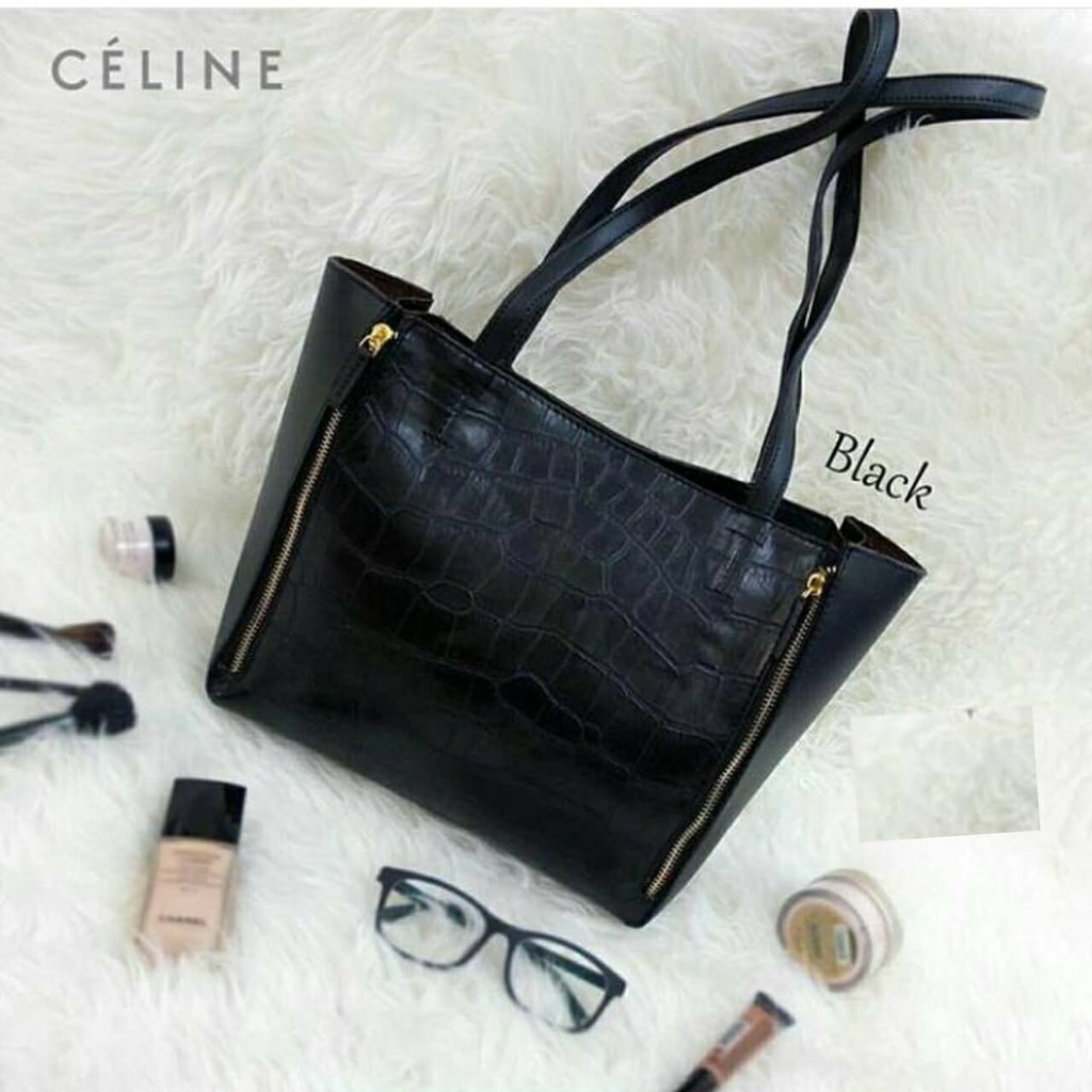 Tas Wanita murah cewek import batam fashion branded,CELINE CABAS CROCO
