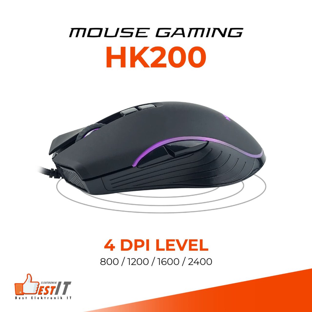 Mouse PC Komputer Laptop Gaming Mouse NYK HK-200  Gaming RGB Galaxy