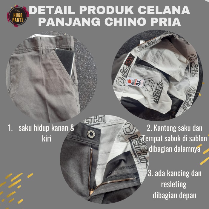 CELANA PENDEK CHINO | DISTRO |SURFING | JUMBO | PRIA BAHAN KATUN-6
