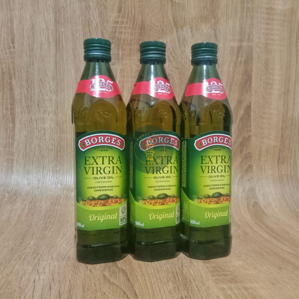 

Minyak Zaitun Ekstra Virgin 500 ml Borgess | Olive Oil Extra Virgin First Cold ( Perasan Pertama )