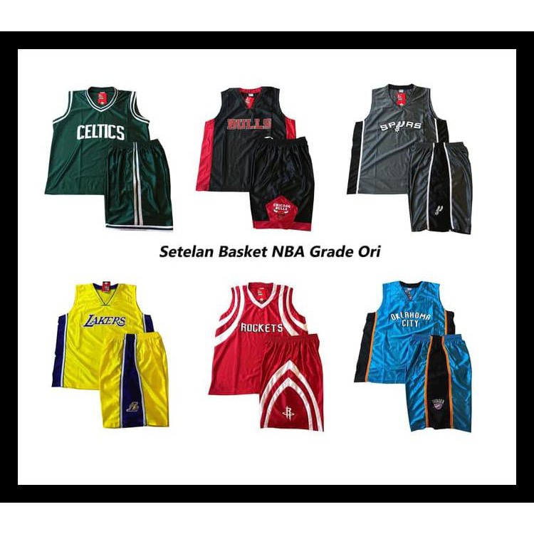 ORIGINAL SETELAN JERSEY BASKET NBA- OBRAL SETELAN BASKET ALLSIZE GRADE ORI