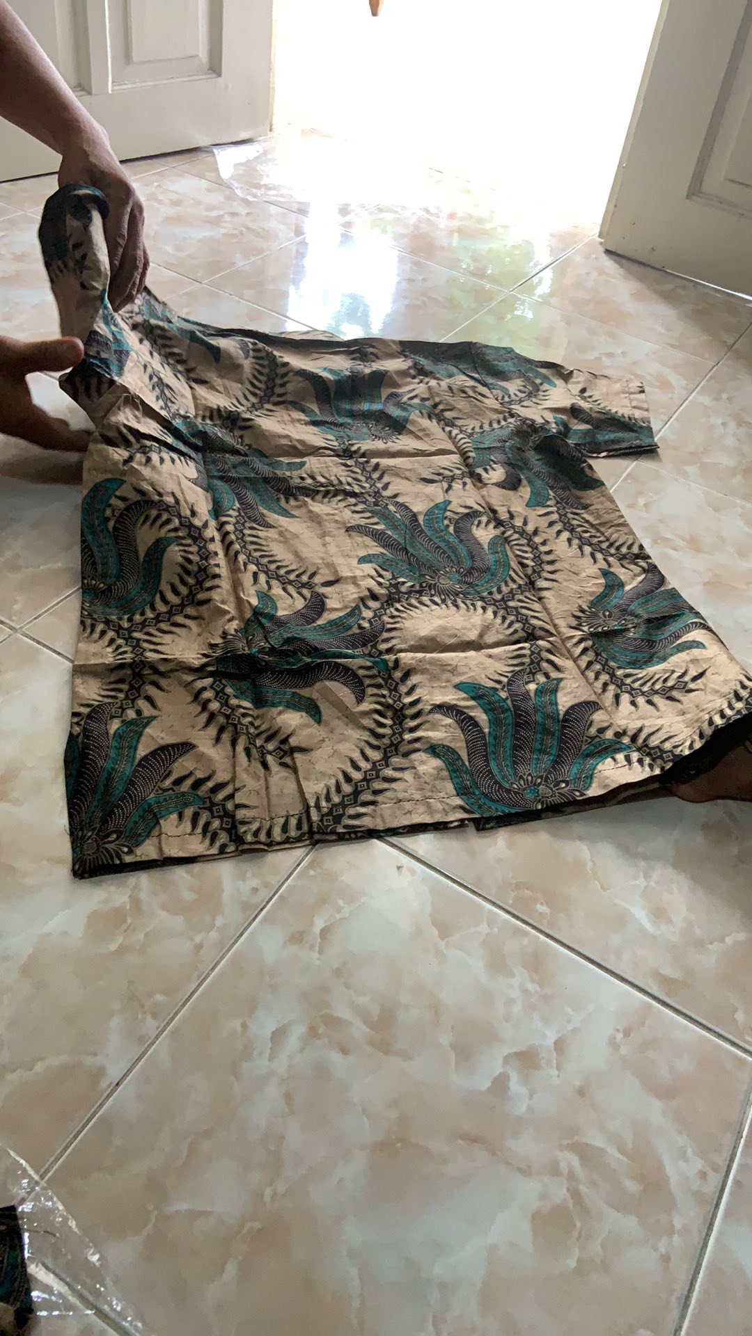 Baju Batik Pria Slimfit Big Size M L Xl Atasan Kemeja Batik Lengan Panjang  Original