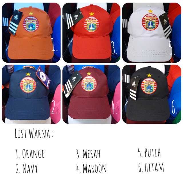 TOPI PERSIJA / TOPI BOLA PERSIJA / PERSIJA JAKARTA