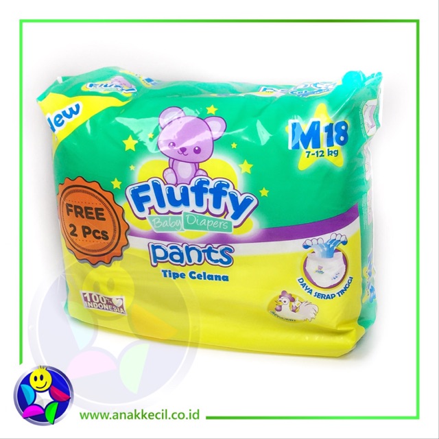 Popok Fluffy M 18 baby pants
