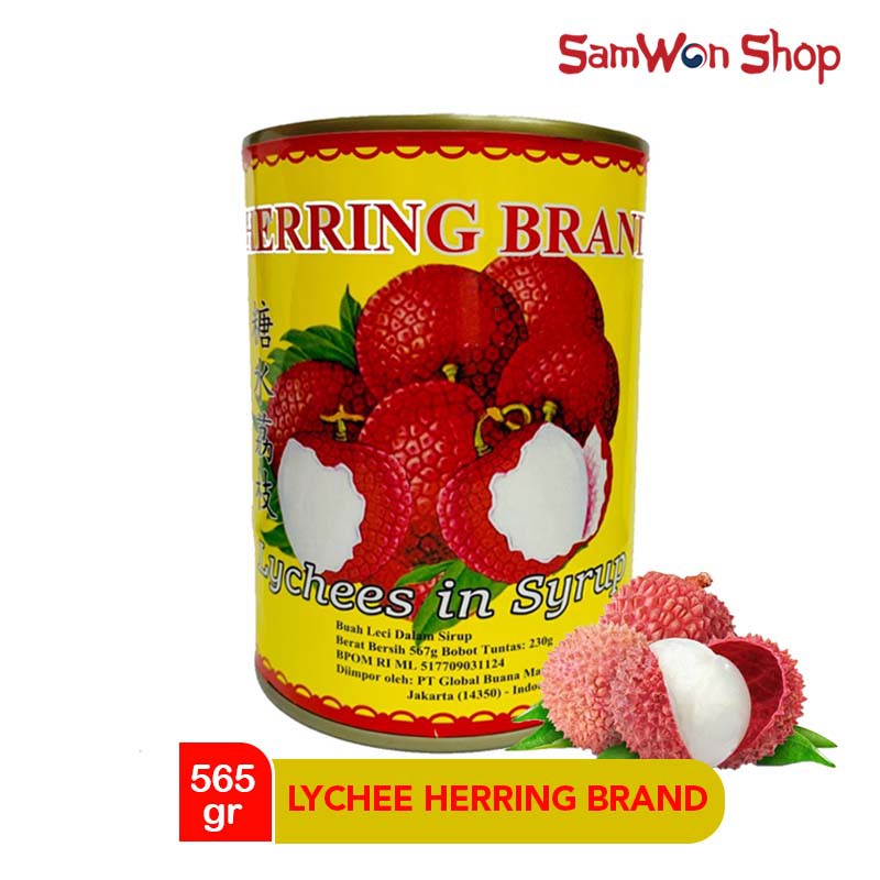 

HERRING BRAND LYCHEE KALENG 565 GR - BUAH LECI LYCHEES IN SYRUP