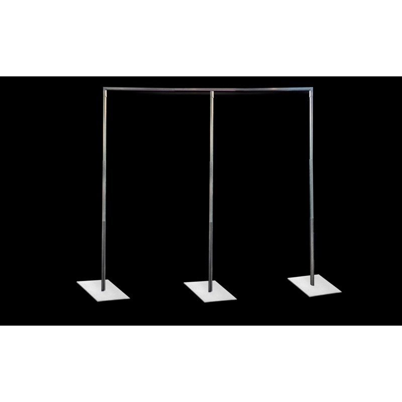 Tiang Backdrop / Tiang Dekorasi / Tiang Gawang Besi 3x3 kaki 3 plat