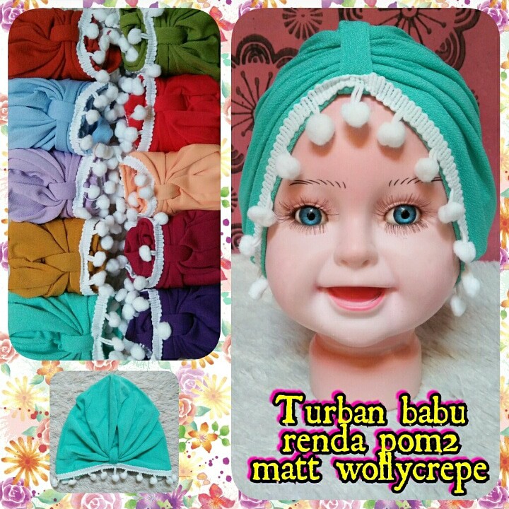 Turban Baby Penutup kepala Bayi