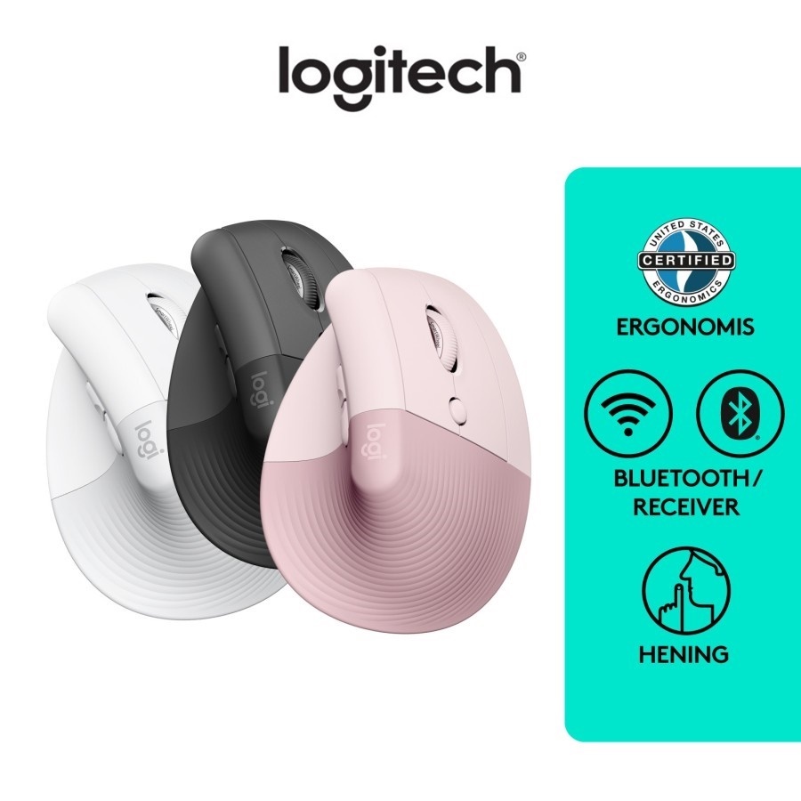 Logitech LIFT Mouse Ergonomic Vertical Wireless Bluetooth