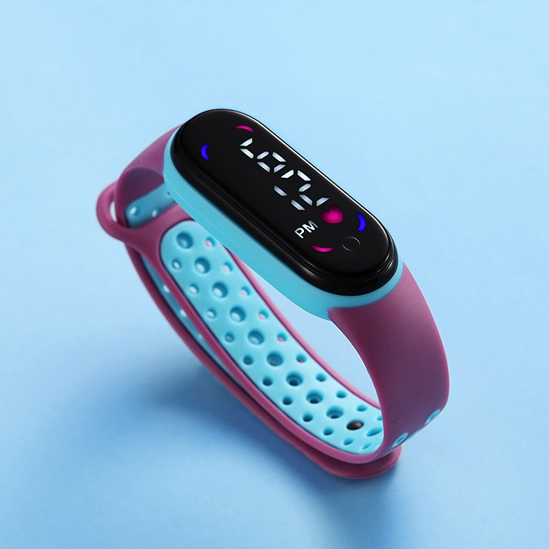 ✅COD Jam Tangan Digital LED Anti Air Rubber Electronic Fashion Pria Wanita Anak Remaja Import M141