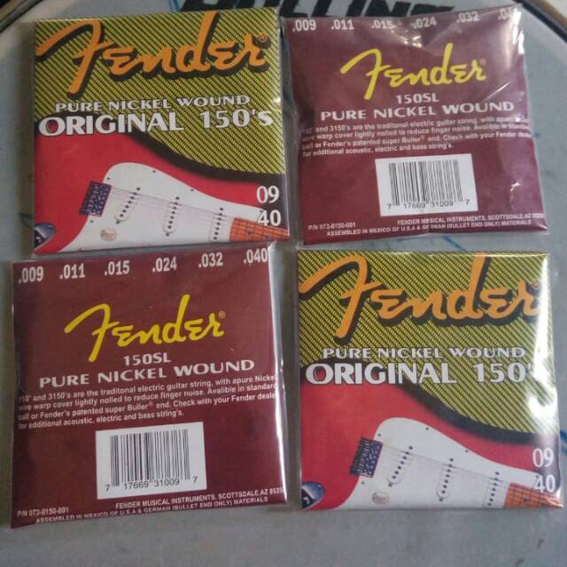 Senar gitar elektrik fender