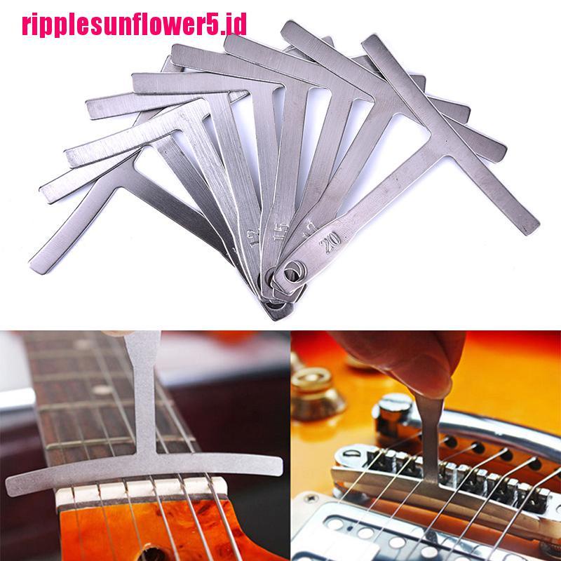 9pcs / set Alat Luthier Pengukur radius Bawah Senar Untuk Gitar