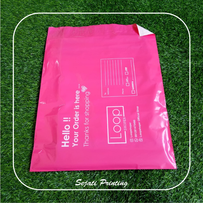 

Sablon Plastik Murah 32x45cm,FREE DESAIN - SEJATIPRINTING - POLYMAILER KUNING & PINK