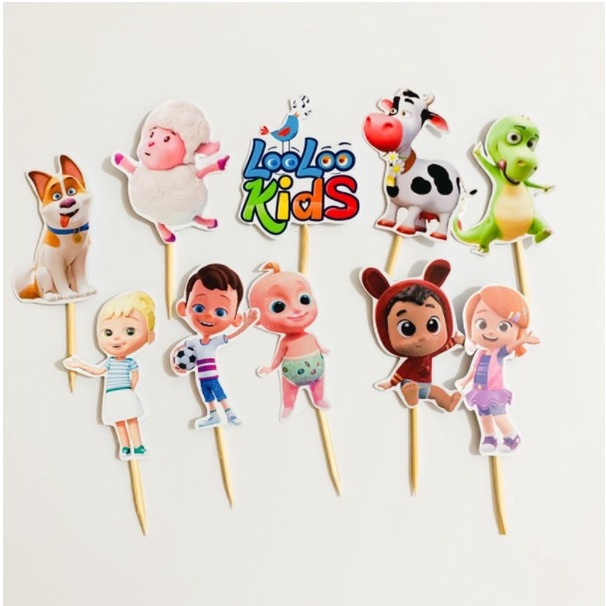 Topper Cupcake Birthday / Hiasan Kue Ulang Tahun - LooLoo Kids
