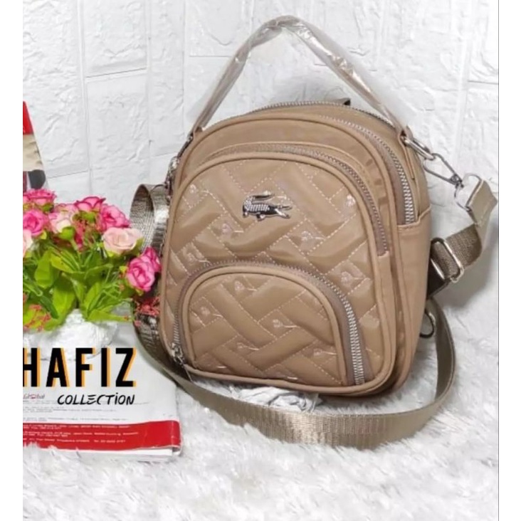 Ransel Mini 3in1 Multifungsi kantong tumpuk Ukuran 21X19CM Terlaris