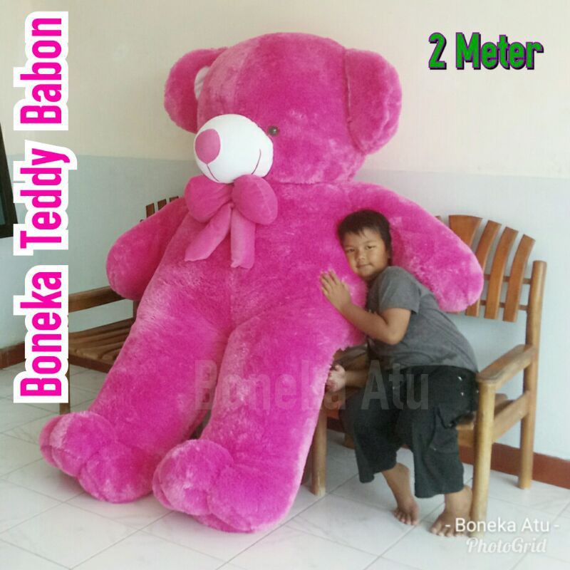 BONEKA TEDDY BEAR BABON 2 METER JUMBO SUPER RAKSASA / PANDA RAKSASA