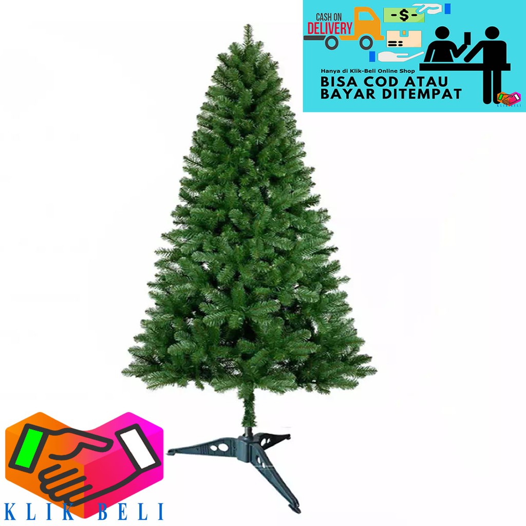 Pohon Natal Hijau Tinggi 60 CM / Christmas Tree Bahan PVC Dekorasi Hias Rumah