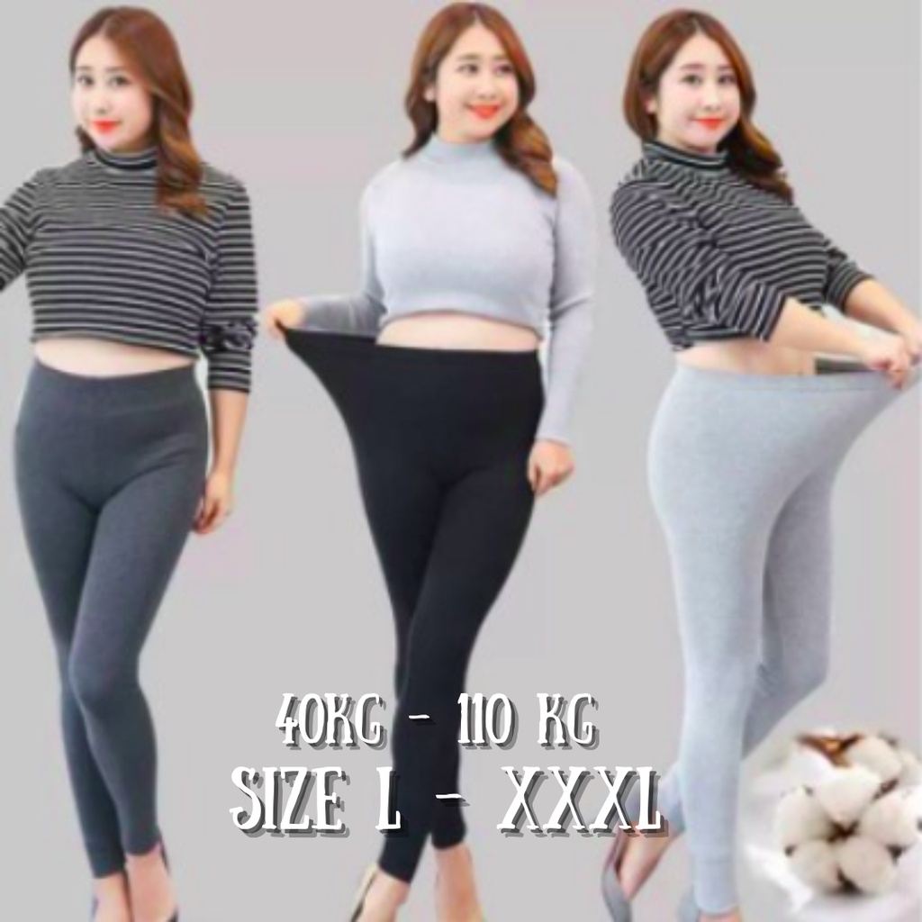 JUMBO/CELANA LEGGING IMPORT TEBAL BAHAN KAOS JUMBO PANJANG SOFT RAYON XXL XXXL CELANA LEJING MURAH BISA COD