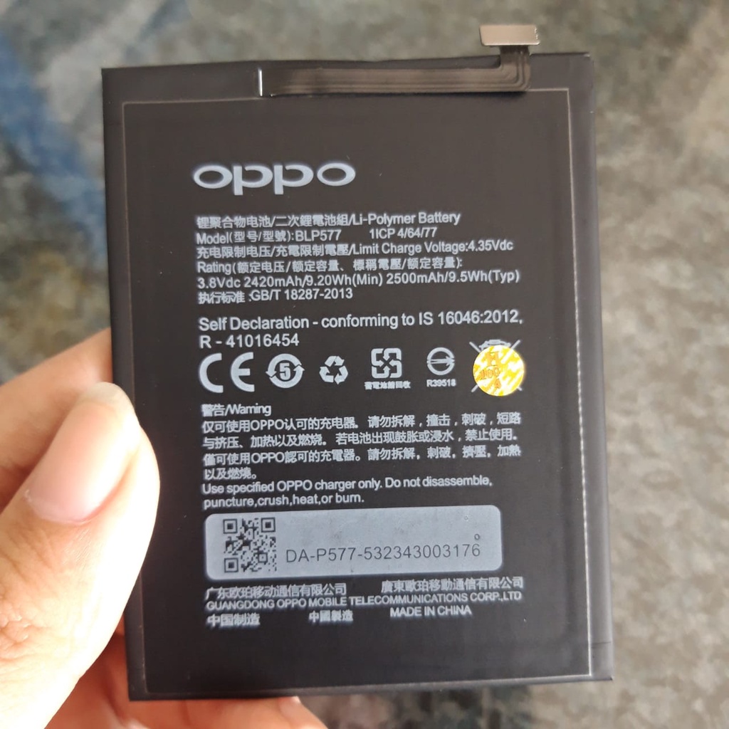 Battery Baterai Oppo Find Miror R819 R809 BLP511 Kualitas Ori