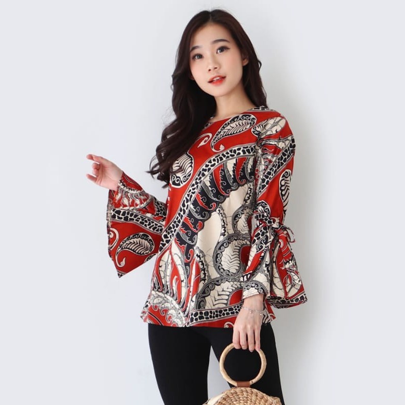 Batik wanita - Atasan blouse batik wanita fashion 482