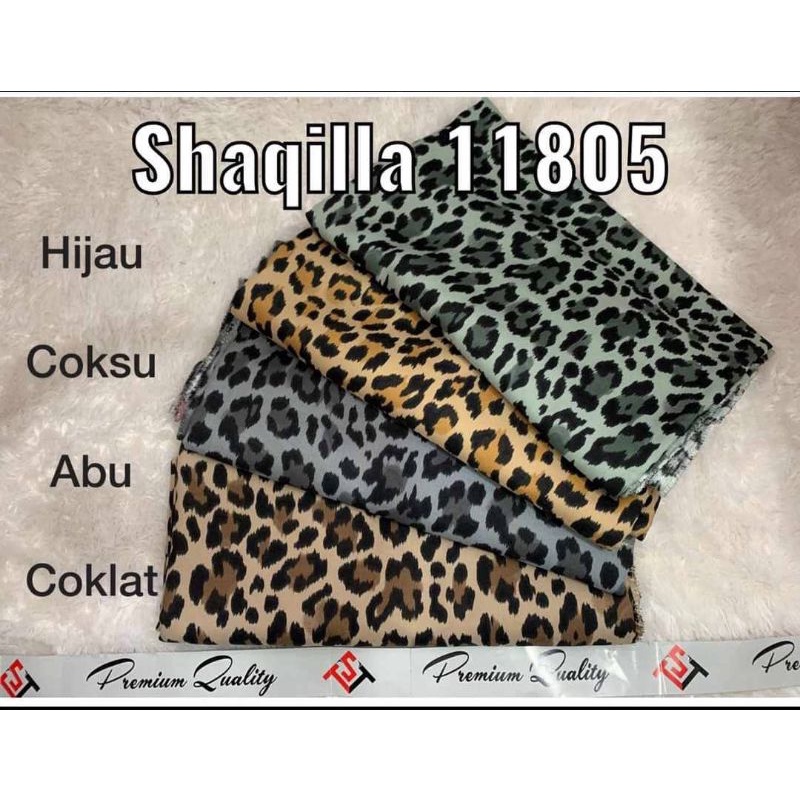 Kain Shakila Premium Motif Leopard Macan harga setengah meter