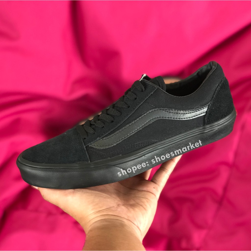 OBRAL SEPATU VANS OLDSKOOL ALLBLACK