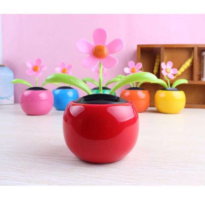  Bunga  Goyang  Moving Plant Solar Hiasan  Mobil  Interior 