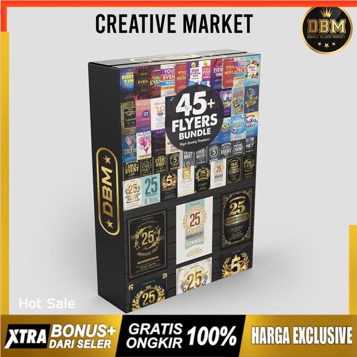 45 Flyers Bundle - Photoshop &amp; Illustrator